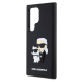 Hard obal na Samsung Galaxy S24 ULTRA Karl Lagerfeld Black 3D Rubber Karl and Choupette