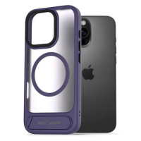 AlzaGuard Matte Case with Stand Compatible with MagSafe for iPhone 16 Pro Max fialový