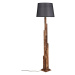 Sofahouse 28830 Designová stojanová lampa Naime 165 cm hnědá / černá