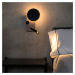 FARO BARCELONA LED nástěnné světlo Klee, šedá, levá varianta