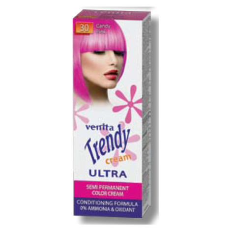 ​Venita Trendy Cream - semi - permanentní krémové tonery, 75 ml 30 - sladce růžová