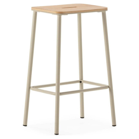 Krémové barové stoličky v sadě 2 ks (výška sedáku 65 cm) Abba – Marckeric