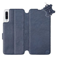 Flip pouzdro na mobil Samsung Galaxy A50 - Modré - kožené - Blue Leather