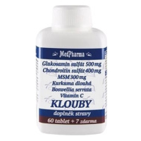 MedPharma Glukosamin sulfát (chondroitin, MSM, kurkuma) KLOUBY - 67 tbl.