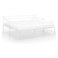Shumee Rám vysouvací postele/pohovky bílý kov 90×200 cm, 324777
