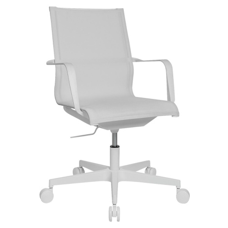 Topstar Kancelářská otočná židle SITNESS LIFE 40, s područkami a kloubem SITNESS, bílá