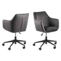 Dkton Designová kancelářská židle Norris tmavě šedá
