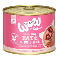 WOW Cat konzerva Paté Drůbež s játry Kitten / Junior 200 g