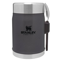 Stanley termoska jídelní 400ml se lžící/vidličkou Charcoal černá