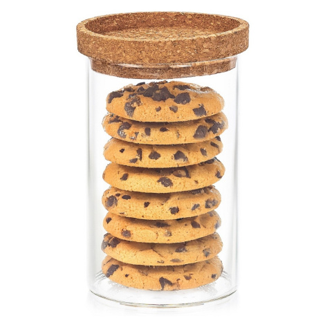 4Home Skleněná dóza na potraviny s víkem Cork, 850 ml, 850 ml