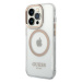 Guess GUHMP14XHTRMD hard silikonové pouzdro iPhone 14 PRO MAX 6.7" gold Metal Outline Magsafe