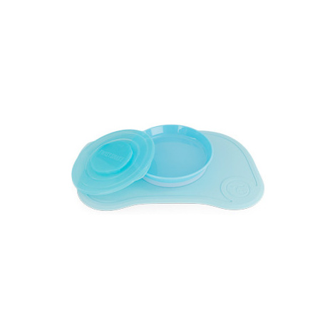 Twistshake Podložka Click-mat Mini s talířem Pastelově modrá