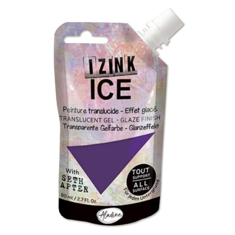 Poloprůhledná barva Izink Ice 80 ml - violet cassis fialová Aladine