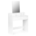 MODERNHOME Toaletní stolek Pretty se zrcadlem a zásuvkami bílý