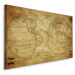 MyBestHome BOX Plátno Historická Mapa Světa Z 19. Století Varianta: 120x80