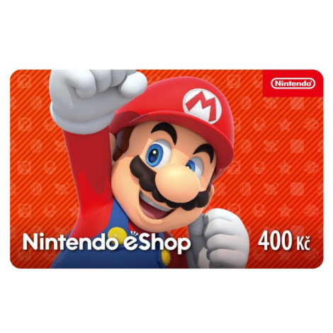 Karta na e-shop Nintendo 400 CZK (online kód)