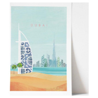 Plakát Travelposter Dubai, 50 x 70 cm