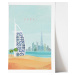 Plakát Travelposter Dubai, 50 x 70 cm