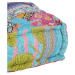 vidaXL Pouf patchwork textil