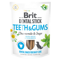 Brit Dental Stick na zuby a dásně s heřmánkem a šalvějí - 251 g (7 kusů)