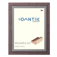 DANTIK rámeček 30 × 40, AMALFI fialový plexi čiré