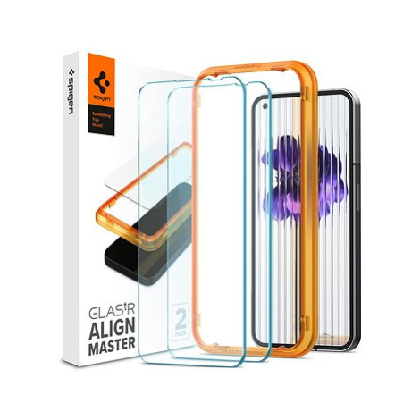 Spigen Glass AlignMaster 2 Pack Clear Nothing Phone (1)