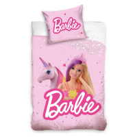 Greno Dětské povlečení 140x200 + 70x90 Barbie Princezna a Jednorožec