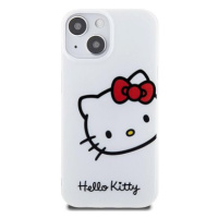 Hello Kitty IML Head Logo Zadní Kryt pro iPhone 15 White