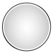 Kulaté zrcadlo s LED osvětlením DSK Design Desire / Ø 55 cm / 15 W / 220 V / IP24 / sklo / černá