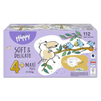 Bella Baby Happy Soft&Delicate 4+ Maxi Plus 9-15 kg dětské pleny box 112 ks