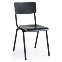 Černé jídelní židle v sadě 2 ks Old School - Tomasucci