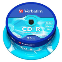 VERBATIM CD-R 700MB, 52x, spindle 25 ks