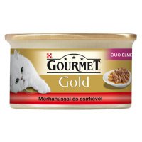 Gourmet Gold Duo zážitek 24 x 85 g hovězí a kuřecí maso
