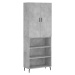 vidaXL Skříň highboard betonově šedá 69,5x34x180 cm kompozitní dřevo