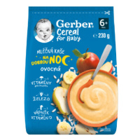 Gerber Cereal Mléčná kaše na dobrou noc ovocná 230g 6M