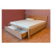 Postelia AMELIE Buk postel s úložným prostorem 160x200cm