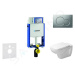 Geberit 110.302.00.5 NH3 - Modul pro závěsné WC s tlačítkem Sigma01, matný chrom + Duravit D-Cod