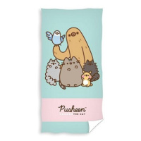 Carbotex Kočička Pusheen Gund Stromy Pip Bo a Cheek 70 ×140 cm