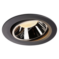 NUMINOS® MOVE DL XL vnitřní LED zápustné stropní svítidlo černá/chrom 3000 K 55° otočné a výkyvn