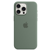Apple silikonový kryt s MagSafe na iPhone 15 Pro Max cyprišově zelená