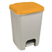 Odpadkový koš nášlapný Essentials 20L šedý/žlutý 248606