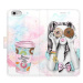 iSaprio flip pouzdro Donut Worry Girl pro iPhone 6/6S