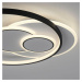 PAUL NEUHAUS LED stropní svítidlo kruhové černá/bílá, přepínatelné teple bílé světlo 3000K PN 63