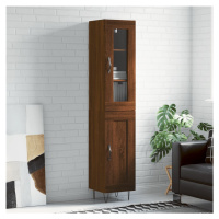 vidaXL Skříň highboard hnědý dub 34,5 x 34 x 180 cm kompozitní dřevo