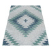 Šňůrkový koberec Bahama 3D geometrický, šedý / krémový
