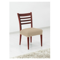 Potah elastický na sedák židle, komplet 2 ks Denia, smetanový