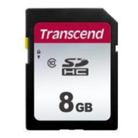 TRANSCEND SDHC karta 8GB 300S, Class 10 (R:20/W:10 MB/s)