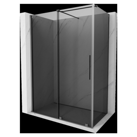 MEXEN/S Velar sprchový kout, posuvné dveře 160 x 85, grafit, grafit metal 871-160-085-41-95