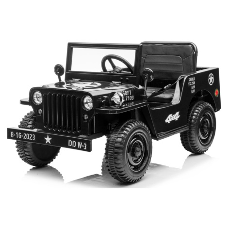 mamido Dětský elektrický jeep Willys Star 4x4 černý