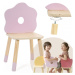 CLASSIC WORLD Pastel Grace židlička - stolička pro děti - květina dřevěná